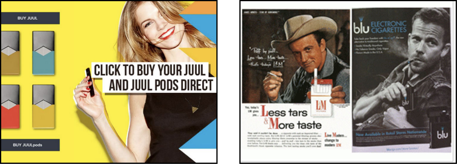 Historic tobacco advertisements