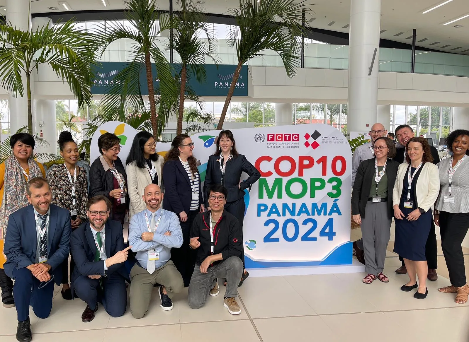 STOP and tobacco control colleagues gathered at COP10 to block tobacco ads from being shown online.