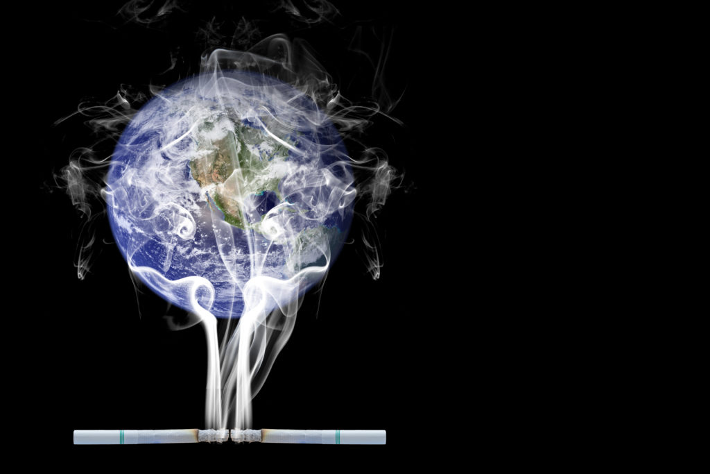 The tobacco industry uses greenwashing to hide its environmental harms