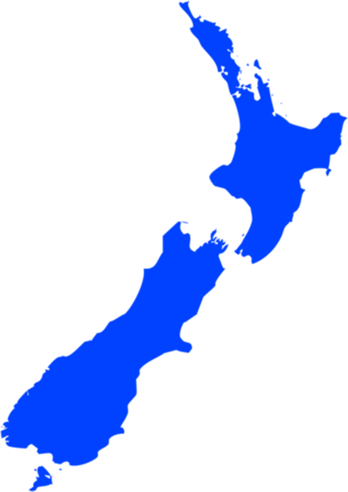 New Zealand map