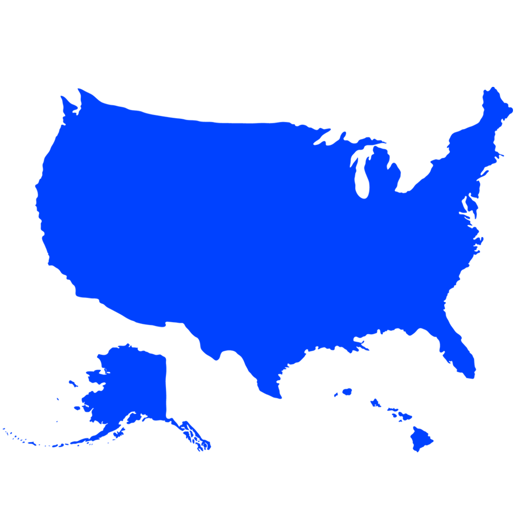 United States of America map